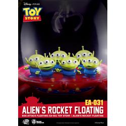Toy Story Egg Attack Floating Model with Light Up Function Alien\'s Rocket 18 cm