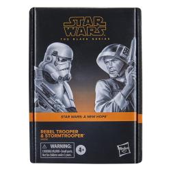 Star Wars Episode IV Black Series Pack de 2 Figuras Rebel Trooper & Stormtrooper 15 cm HASBRO