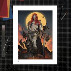 Dynamite Entertainment Litografia Red Sonja: A Savage Sword 46 x 61 cm - sin marco Sideshow Collectibles