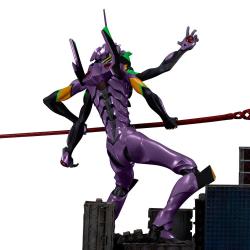 Evangelion: 3.0+1.0 Thrice Upon a Time Estatua PVC Scene Scape Diorama Eva Unit 07 vs. Eva Unit 13 Limited Edition Color Ver. 65 cm Sentinel 