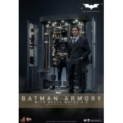 El caballero oscuro Figuras y Diorama Movie Masterpiece 1/6 Batman Armory with Bruce Wayne (2.0) 30 cm