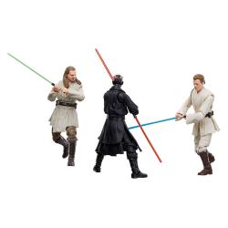 Star Wars Episode I Black Series Pack de 3 Figuras Qui-Gon Jinn, Darth Maul, Obi-Wan Kenobi 15 cm HASBRO