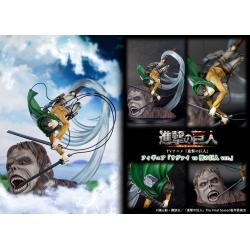 Attack on Titan Estatua PVC 1/7 Levi vs Beast Titan Ver. 28 cm Proof