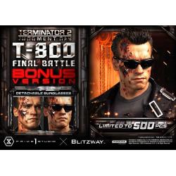 Terminator 2 Estatua Museum Masterline Series 1/3 T-800 Final Battle Deluxe Bonus Version 75 cm