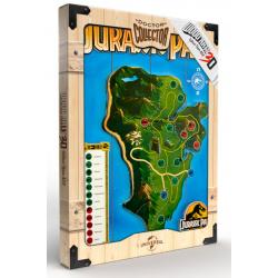 Jurassic Park Póster de madera WoodArts 3D Isla Nublar 30 x 40 cm