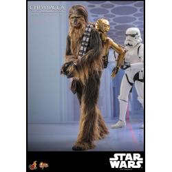 Star Wars Episode V Figura Movie Masterpiece 1/6 Chewbacca with Disassembled C-3PO 36 cm