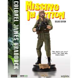 CHUCK NORRIS DELUXE  CORONEL BRADDOCK ESTATUA DESAPARECIDO EN COMPATE INFINITE STATUE