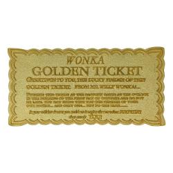 Willy Wonka & la fábrica de chocolate Réplica Mini Golden Ticket (dorado)