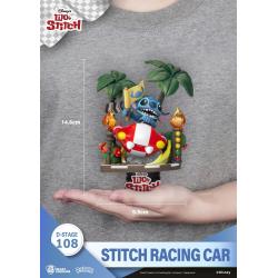 Lilo & Stitch Diorama PVC D-Stage Stitch Racing Car Closed Box Version 15 cm