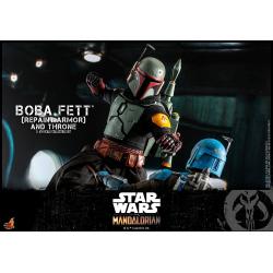 *** SUPER PRECIO *** Special Edition  Star Wars: The Mandalorian Figura 1/6 Boba Fett Repaint Armor y Trono 30 cm HOT TOYS