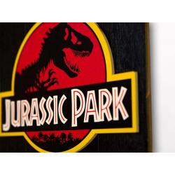 Jurassic Park Póster de madera WoodArts 3D Logo 30 x 40 cm