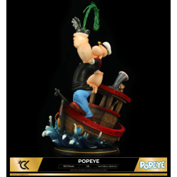 POPEYE EN SU BOTE DIORAMA 1/6 ESTATUA 44CM ESPINACA VERSION CARTOON KINGDOM 