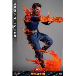 Deadpool & Lobezno Movie Masterpiece Figura 1/6 Human Torch 31 cm  Hot Toys 