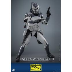 Star Wars: The Clone Wars Figura 1/6 Clone Commander Wolffe 30 cm Hot Toys 