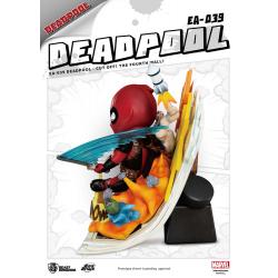 Marvel Estatua Egg Attack Deadpool Cut Off! The Fourth Wall! 28 cm