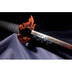 Demon Slayer: Kimetsu no Yaiba Réplica Proplica 1/1 Espada Nichirin (Kyojuro Rengoku) 95 cm