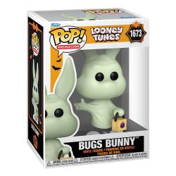 Looney Tunes POP! Television Vinyl Figura Halloween Bugs Bunny(Ghost) 9 cm FUNKO