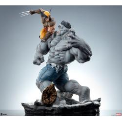 Marvel Estatua Grey Hulk vs Lobezno 58 cm SIDESHOW