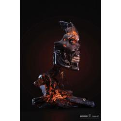 T-800 Battle Damaged Art Mask Life-Size Bust by PureArts 1:1 Scale Non Wearable Mask