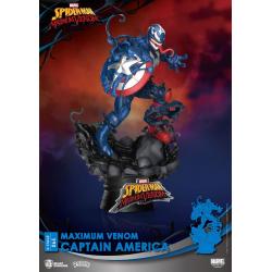Marvel Comics Diorama PVC D-Stage Maximum Venom Captain America 16 cm