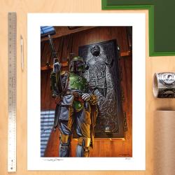 Star Wars Litografia Boba Fett: The Bounty 46 x 61 cm - sin marco Sideshow Collectibles