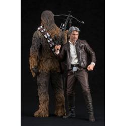 Star Wars Episode VII ARTFX+ Statue 1/10 2-Pack Han Solo & Chewbacca 20 - 23 cm