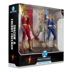 DC Multiverse Figuras Paquete de 2 Shazam (Battle Damage) & Freddie Freeman (Gold Label) 18 cm McFarlane Toys 
