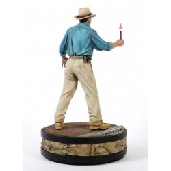 Jurassic Park: Alan Grant with Flare 1:4 Scale Statue