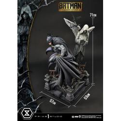 Batman Estatua Ultimate Premium Masterline Series 1/4 Batman Rebirth Edition Black Deluxe Version 71 cm