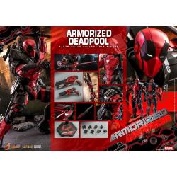 Armorized Deadpool Sixth Scale Figure by Hot Toys Comics Masterpiece Series Diecast - Armorized Warrior Collection
