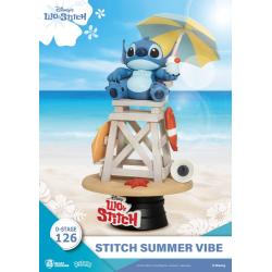 Disney Diorama PVC D-Stage Stitch Summer Vibe 16 cm Beast Kingdom Toys 