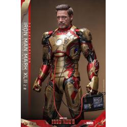 Iron Man 3 Figura Movie Masterpiece Diecast 1/6 Iron Man Mark XLII (2.0) Deluxe 32 cm HOT TOYS