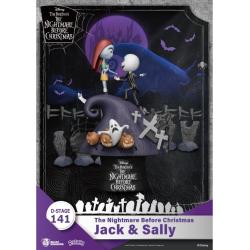 Pesadilla antes de Navidad Diorama PVC D-Stage Jack & Sally 15 cm Beast Kingdom Toys