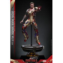 Iron Man 3 Figura Movie Masterpiece Diecast 1/6 Iron Man Mark XLII (2.0) Deluxe 32 cm HOT TOYS