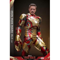 Iron Man 3 Figura Movie Masterpiece Diecast 1/6 Iron Man Mark XLII (2.0) 32 cm HOT TOYS