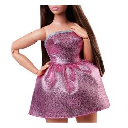 Barbie Signature Muñeca Barbie Looks Model #24 Curvy, Pink Mini Dress MATTEL