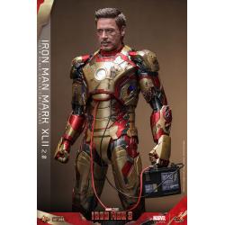 Iron Man 3 Figura Movie Masterpiece Diecast 1/6 Iron Man Mark XLII (2.0) 32 cm HOT TOYS