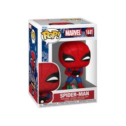 Marvel POP! Vinyl Figura Holiday Spider-man w/Open gift 9 cm FUNKO