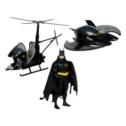 DC Direct Figuras Super Powers Paquete de 3 Batman (Black Suit), The Whirly & The Batwing (Black) (Gold Label) (SDCC) 13 cm McFarlane Toys