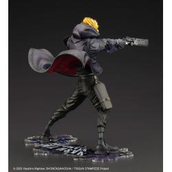 Trigun Stampede Estatua ARTFXJ PVC 1/8 Vash the Stampede The Gunman in Black Ver. 22 cm Kotobukiya