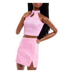 Barbie Signature Muñeca Barbie Looks Model #21 Tall, Braids, Pink Skirt Outfit MATTEL