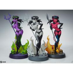 Original Artist Series Estatua Devil Girl (Black and White Variant) 30 cm Sideshow Collectibles