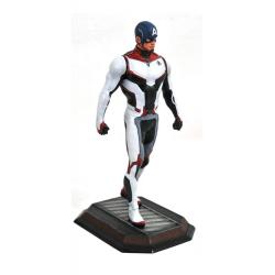 Vengadores Endgame Marvel Movie Gallery Estatua Team Suit Captain America Exclusive 23 cm