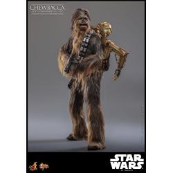 Star Wars Episode V Figura Movie Masterpiece 1/6 Chewbacca with Disassembled C-3PO 36 cm