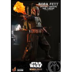 *** SUPER PRECIO *** Special Edition  Star Wars: The Mandalorian Figura 1/6 Boba Fett Repaint Armor y Trono 30 cm HOT TOYS