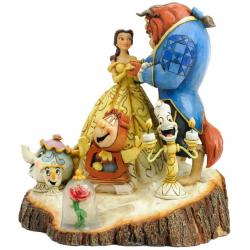 Disney Traditions Jim Shore - Beauty And The Beast ( Wood Carved )