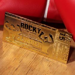 Rocky III Réplica World Heavyweight Boxing Championship Ticket (dorado)