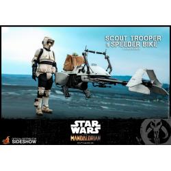  Scout Trooper and Speeder Bike Sixth Scale Figure Set by Hot Toys The Mandalorian - Television Masterpiece Series