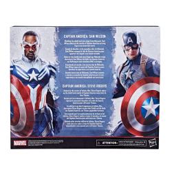 Marvel Legends Pack de 2 Figuras 2022 Captain America: Sam Wilson & Steve Rogers 15 cm