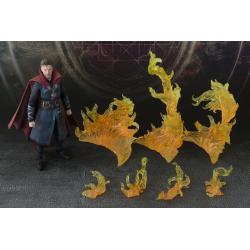 Doctor Extraño Figura S.H. Figuarts Doctor Strange & Burning Flame Set 15 cm